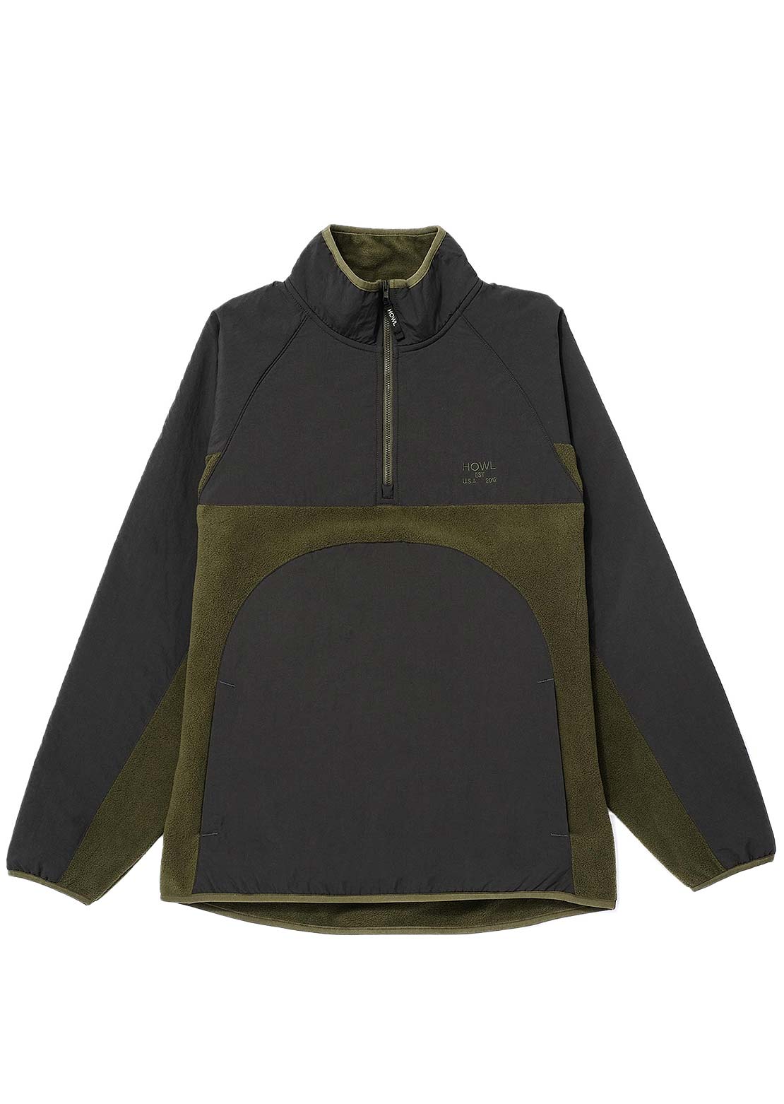 HOWL Fleece Pullover Moss