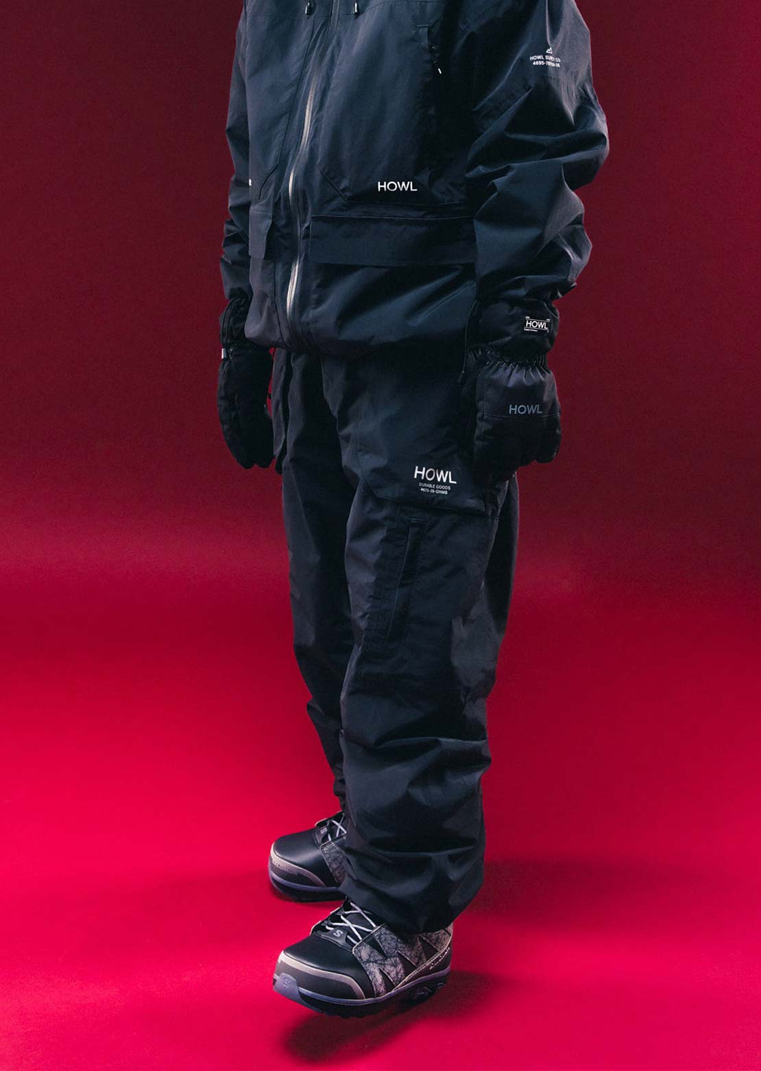 HOWL Unisex Heritage Pants Black
