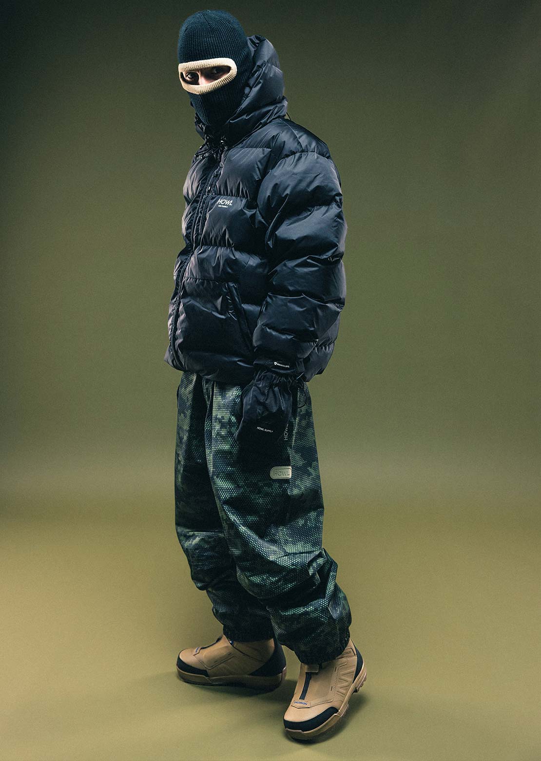 HOWL Unisex Puffy Jacket Black