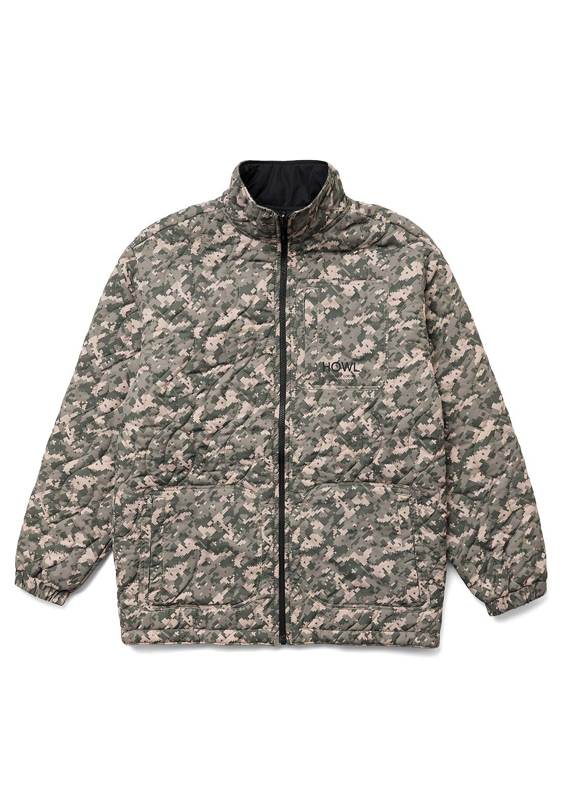 HOWL Unisex Reversible Jacket Black/Camo