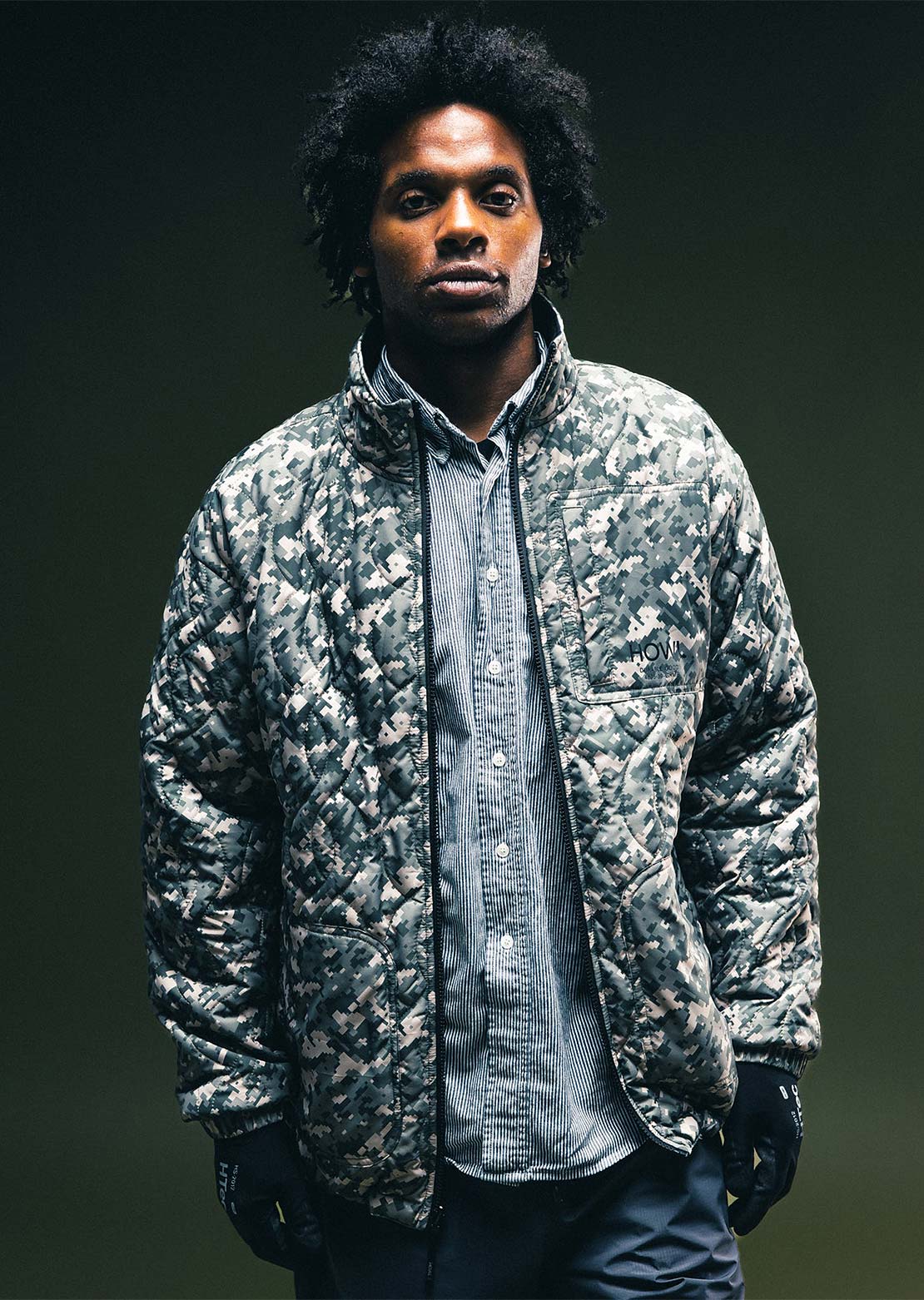 HOWL Unisex Reversible Jacket Black/Camo
