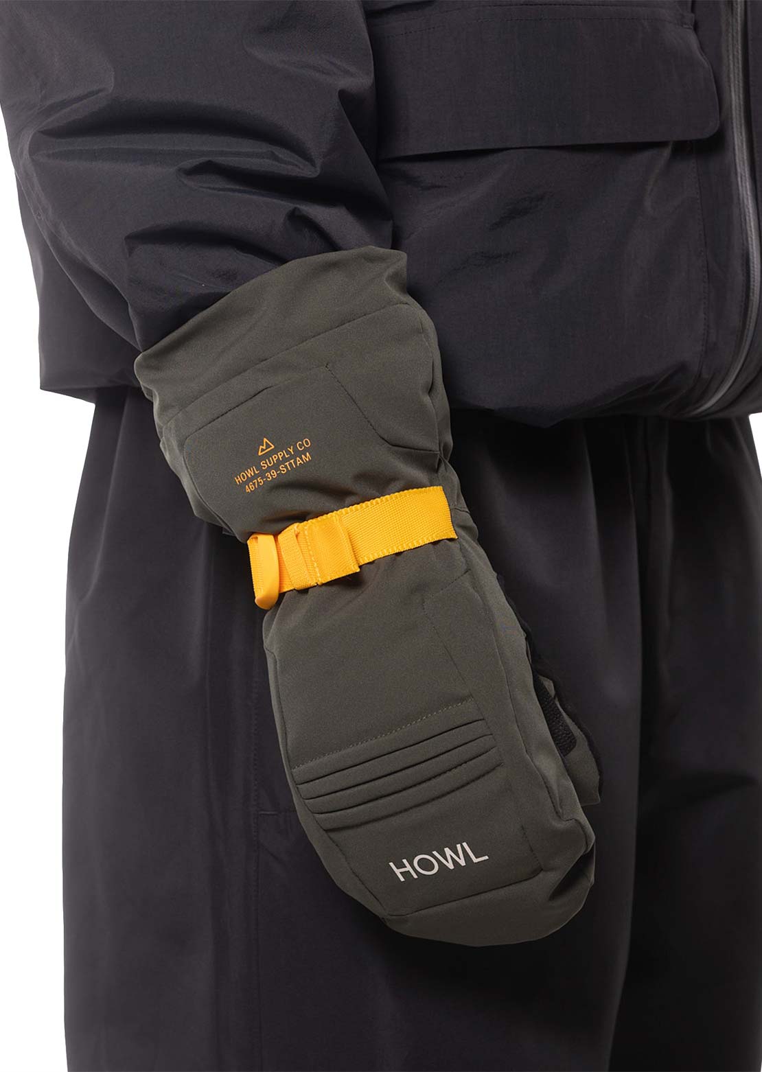 HOWL Unisex Team Mitts Plus Olive