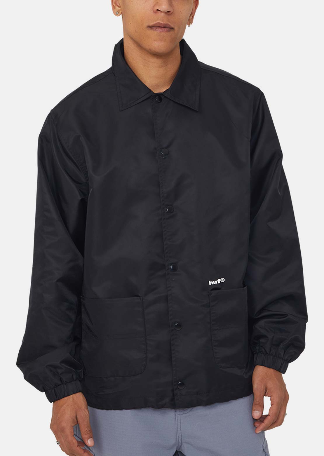 HUF Men's 89 Coaches Jacket Black