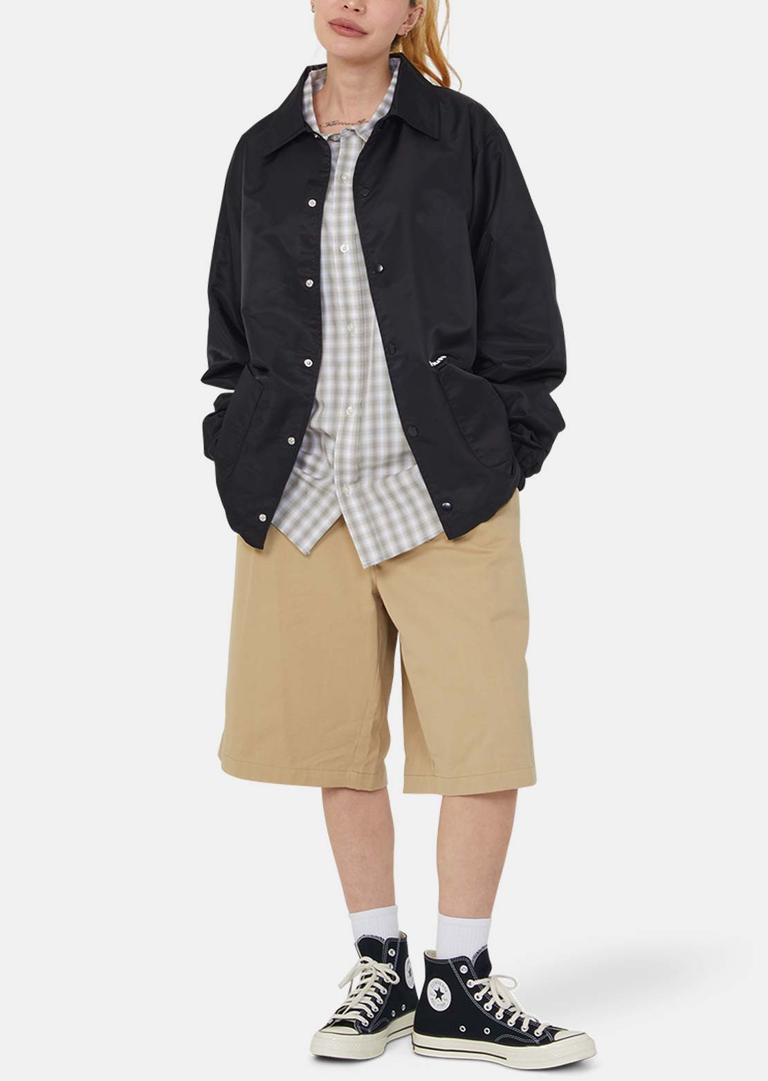HUF Men's 89 Coaches Jacket Black