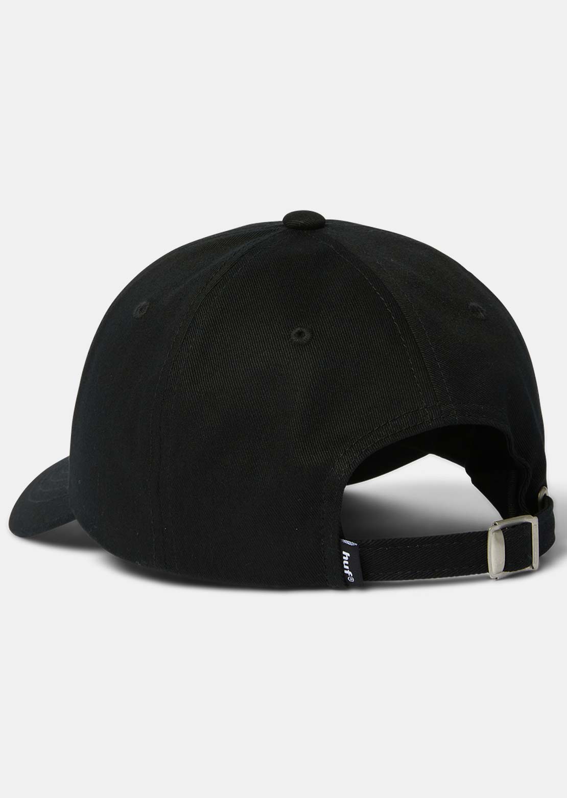 HUF Men's 89 Embroidered 6 Panel CV Cap Black/White
