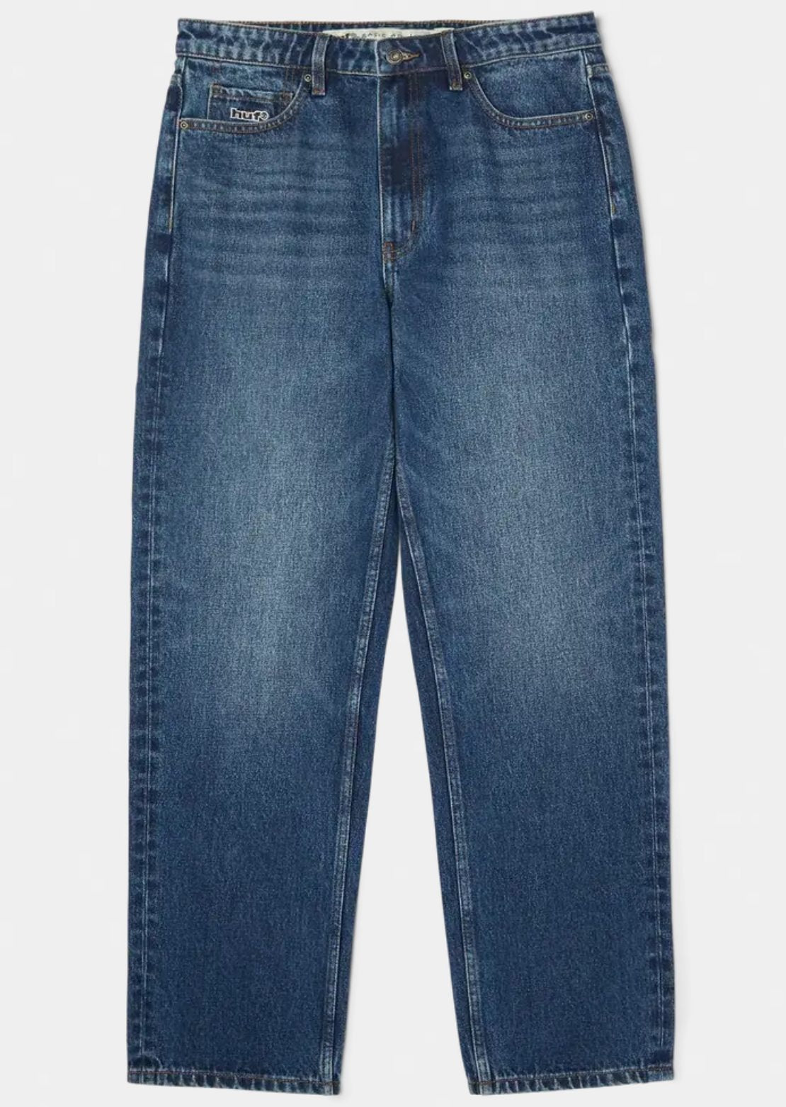 HUF Men's Basic Ass Jeans Medium Stone Wash