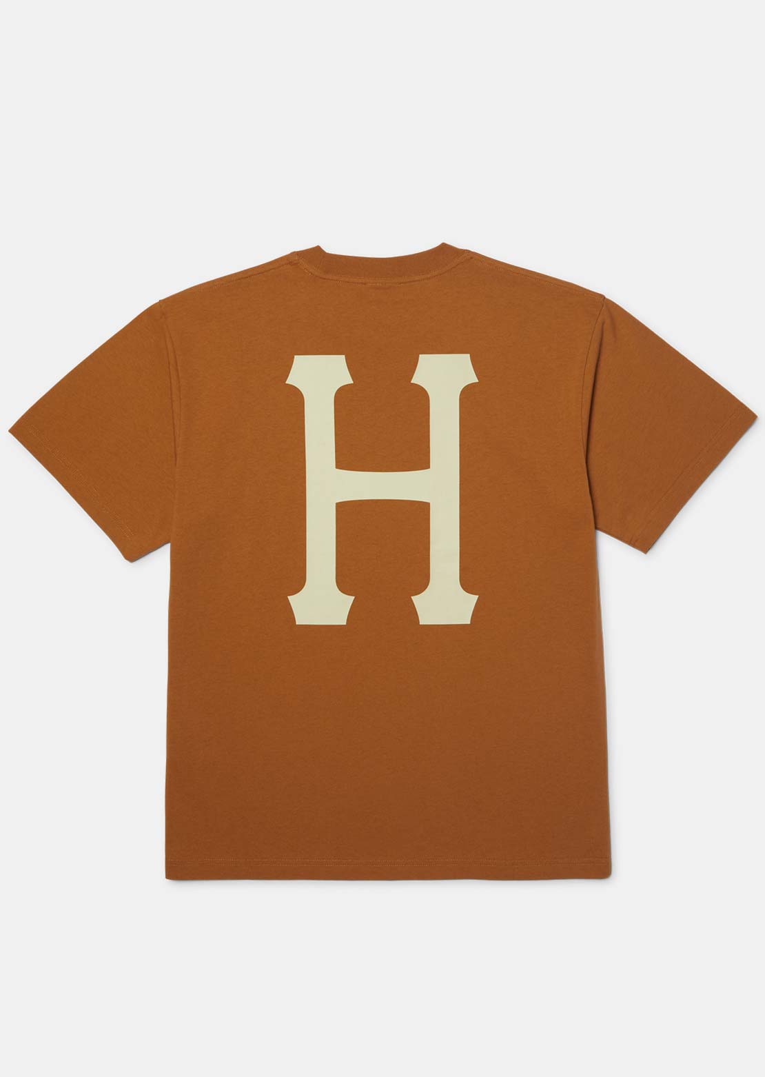 HUF Men's Classic H T-Shirt Brown Sugar/Cream