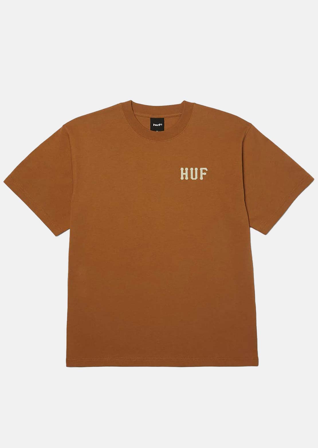 HUF Men's Classic H T-Shirt Brown Sugar/Cream