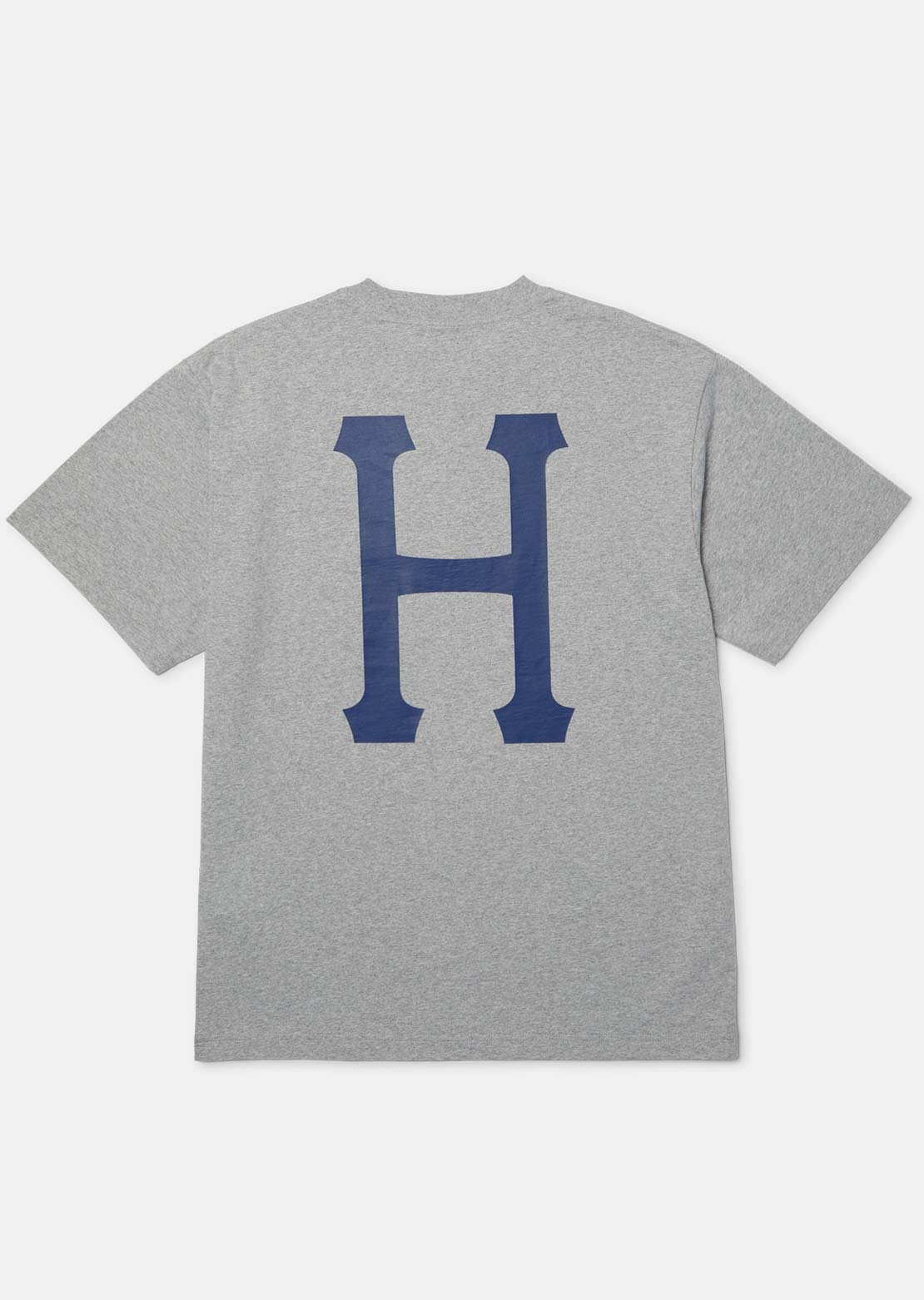 HUF Men's Classic H T-Shirt Heather Grey/Navy