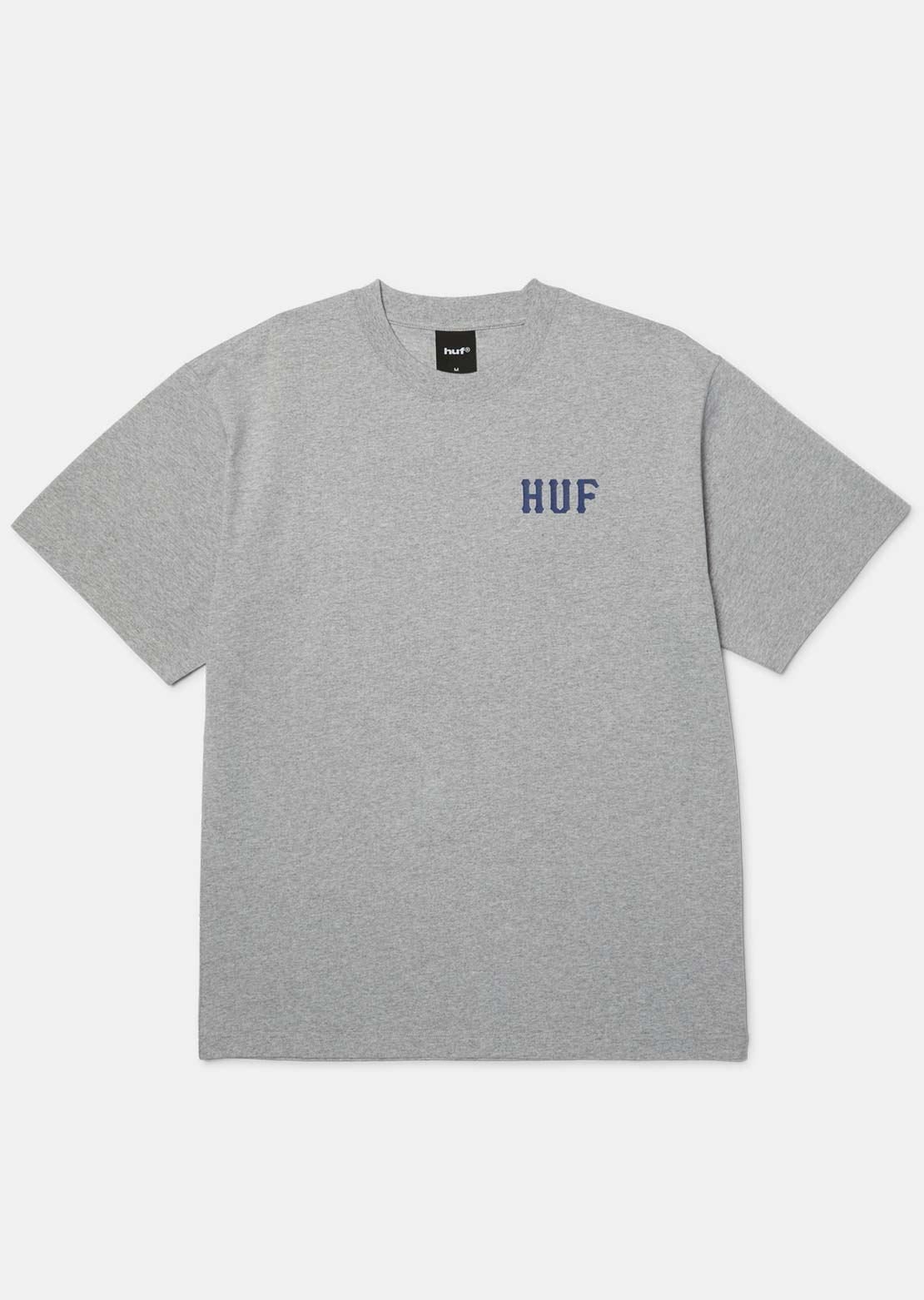 HUF Men's Classic H T-Shirt Heather Grey/Navy