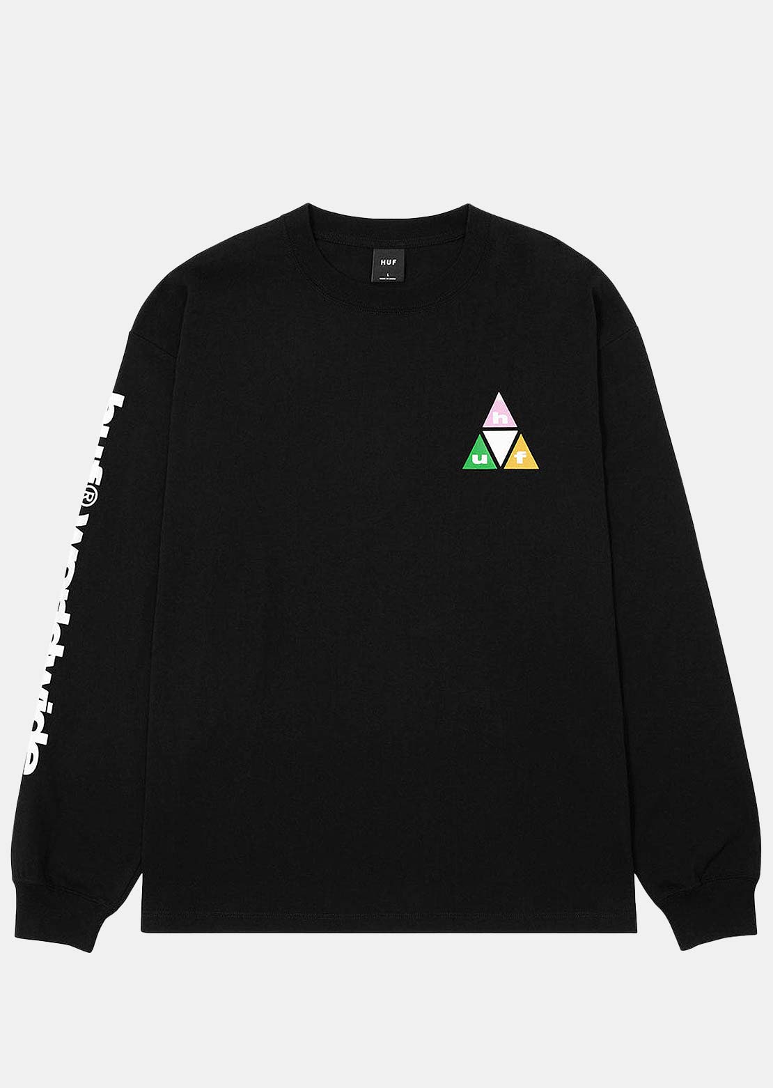 HUF Men's Prism TT Long Sleeve Black