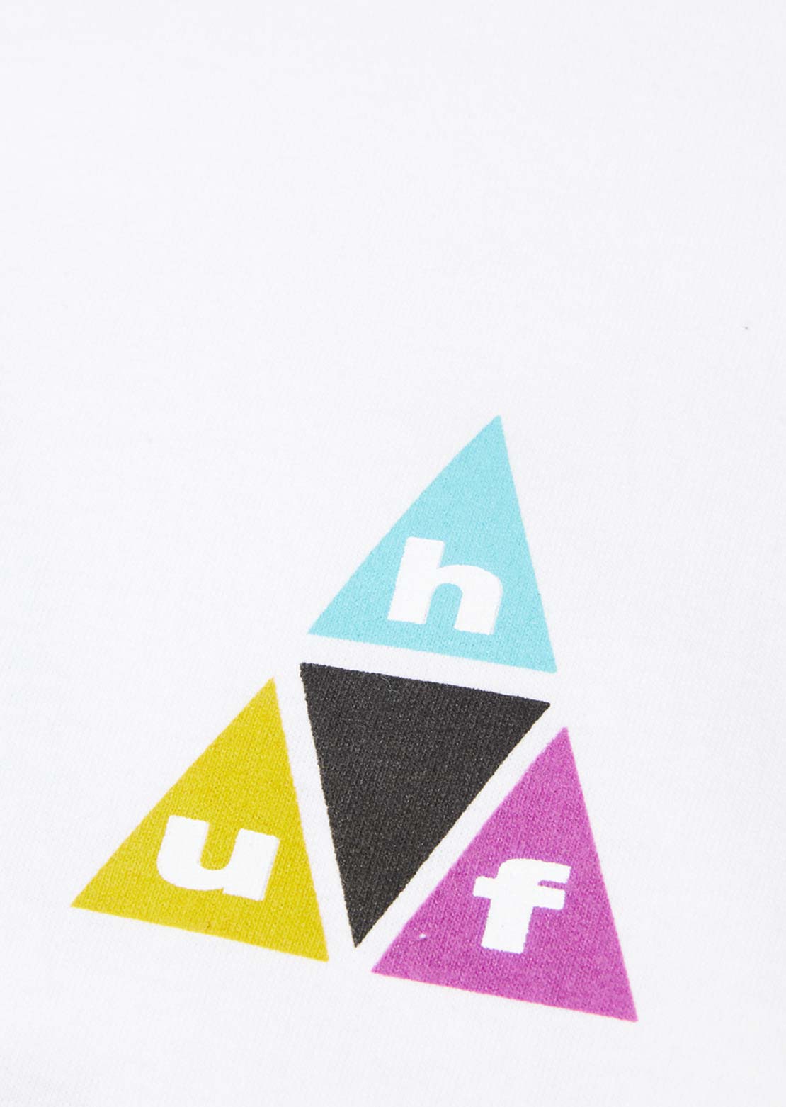 HUF Men's Prism TT Long Sleeve White