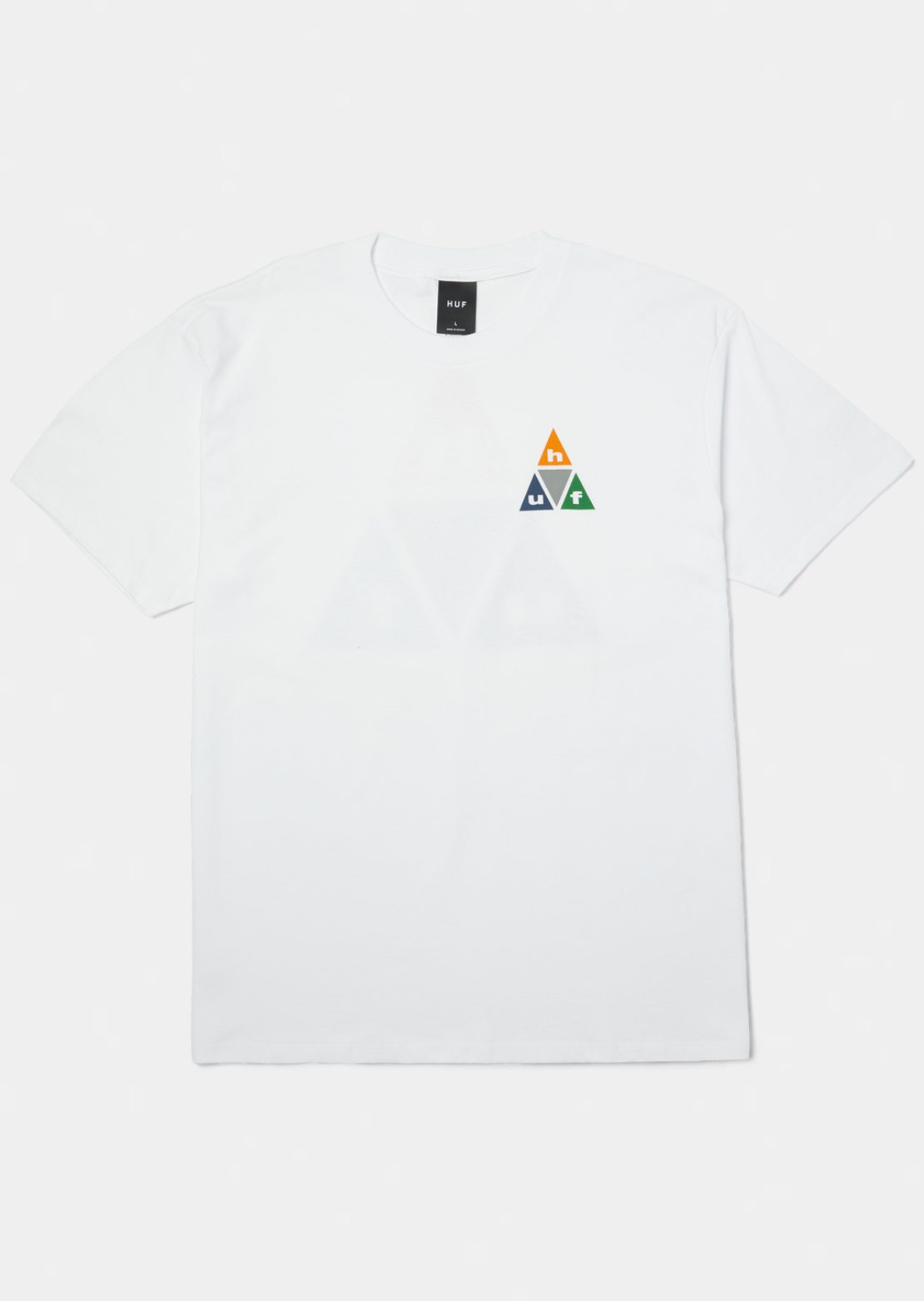 HUF Men's Prism TT T-Shirt White/Burnt Orange