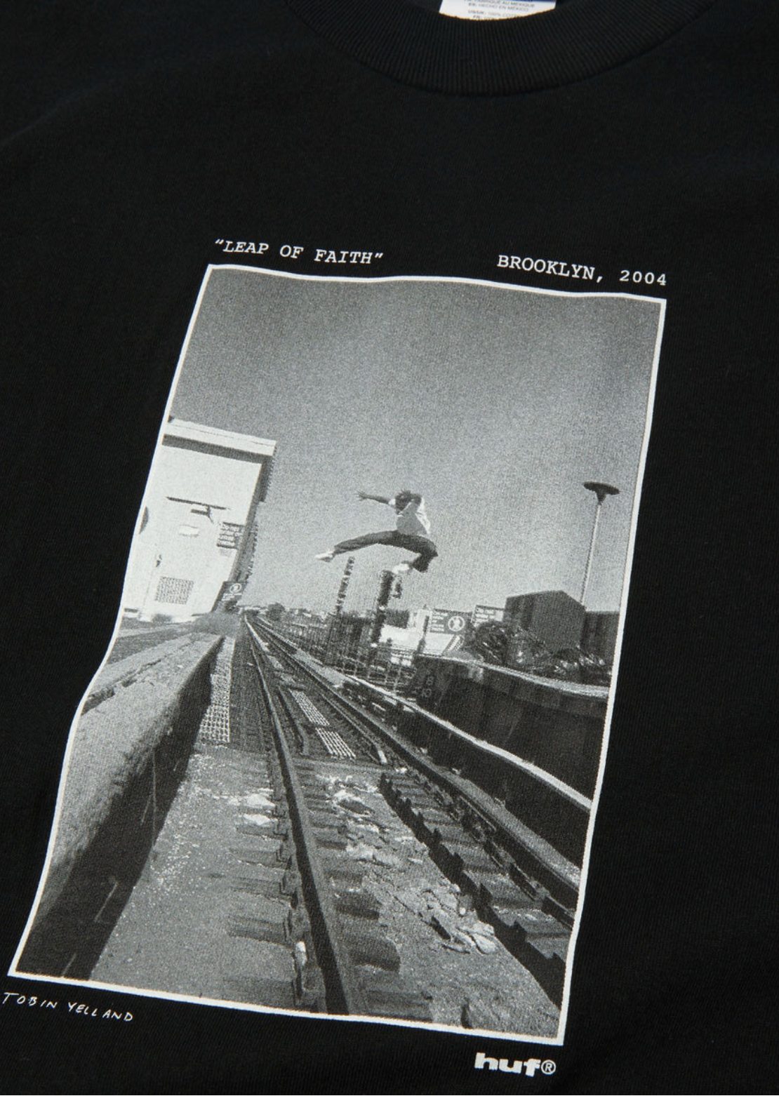 HUF Men's Taking The Leap T-Shirt Black
