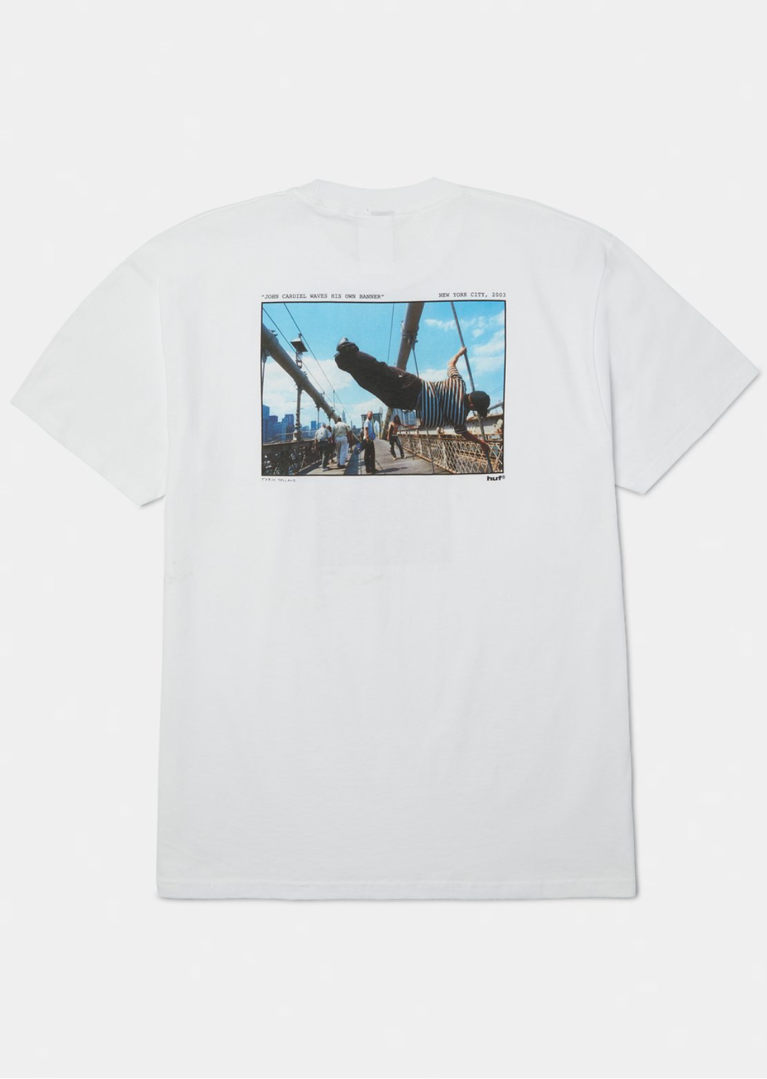 HUF Men's Taking The Leap T-Shirt White