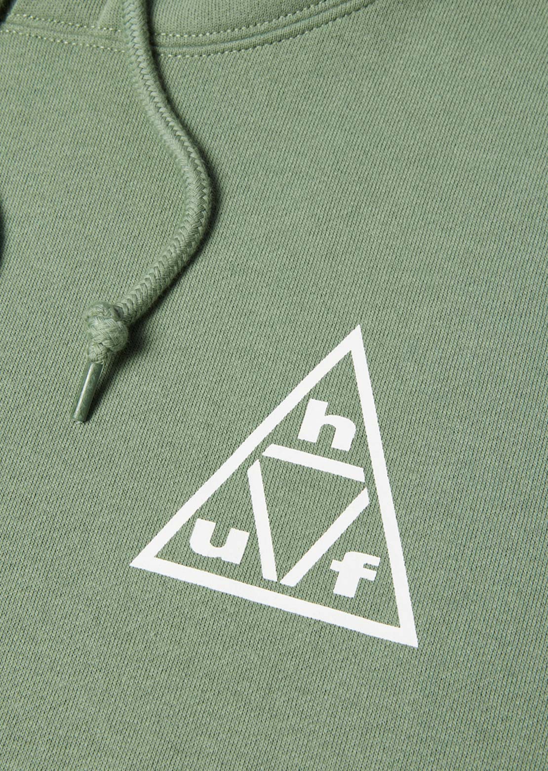 HUF Men's Triple Triangle Pullover Hood Mint/White