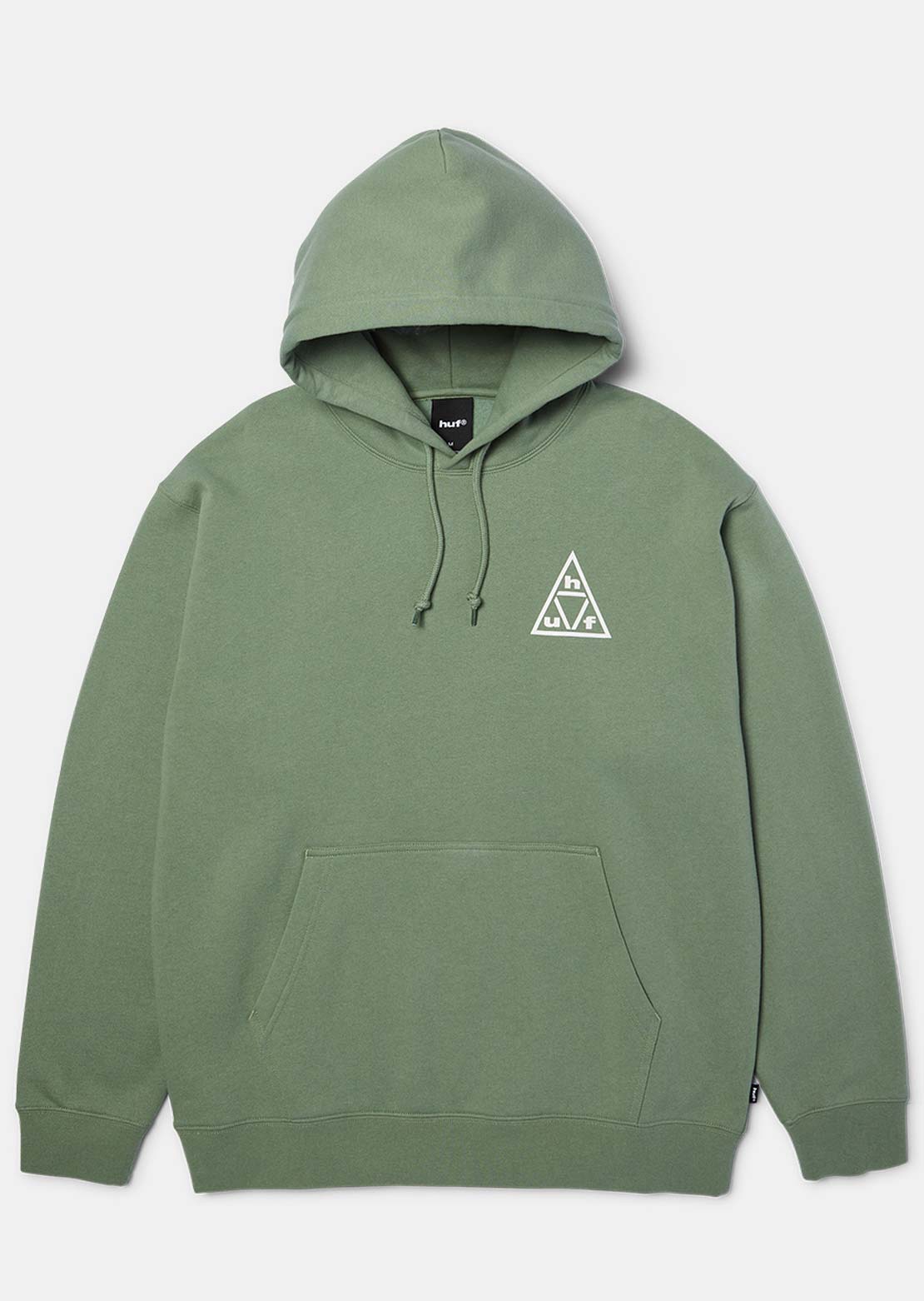 HUF Men's Triple Triangle Pullover Hood Mint/White