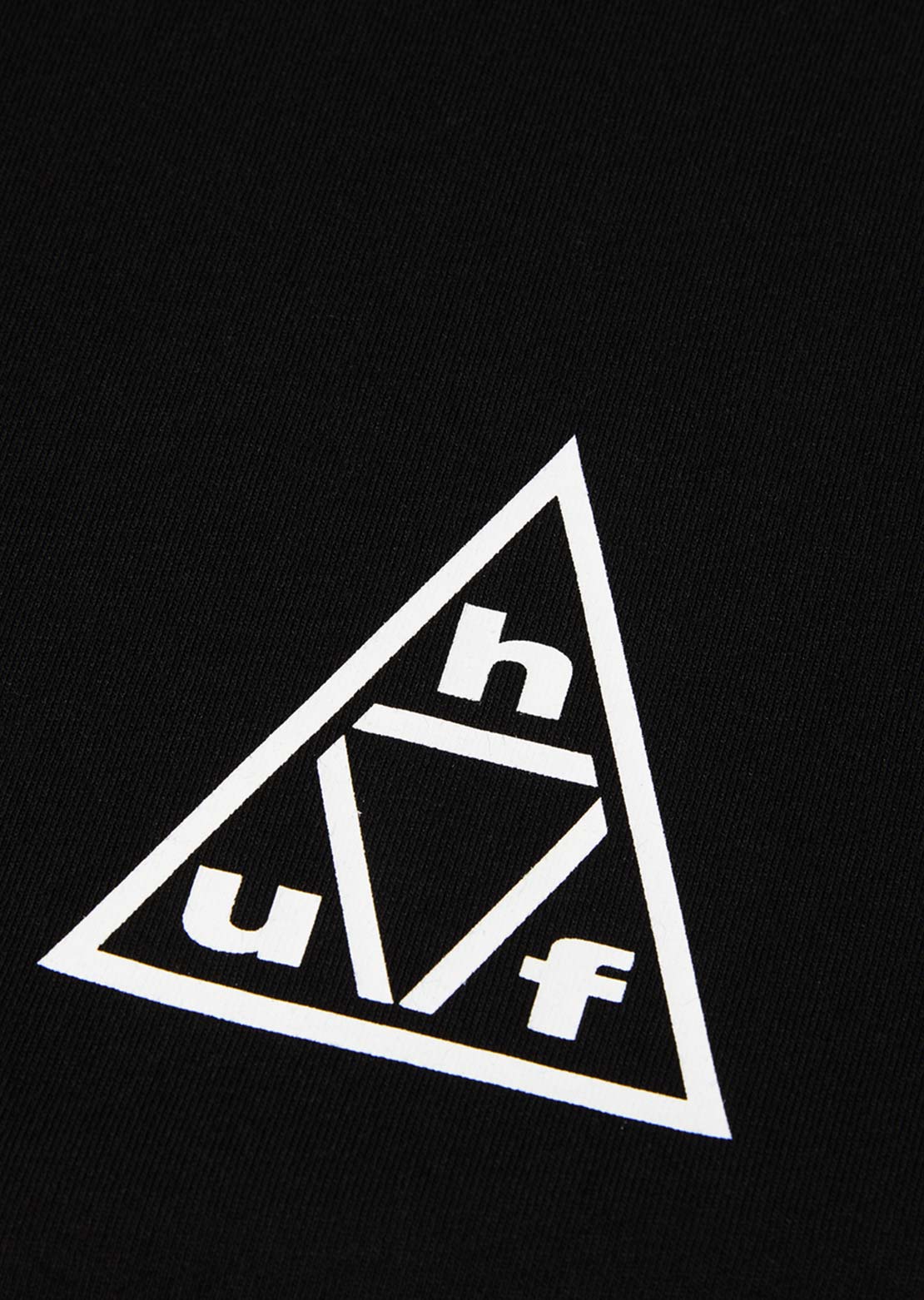 HUF Men's Triple Triangle T-Shirt Black/White