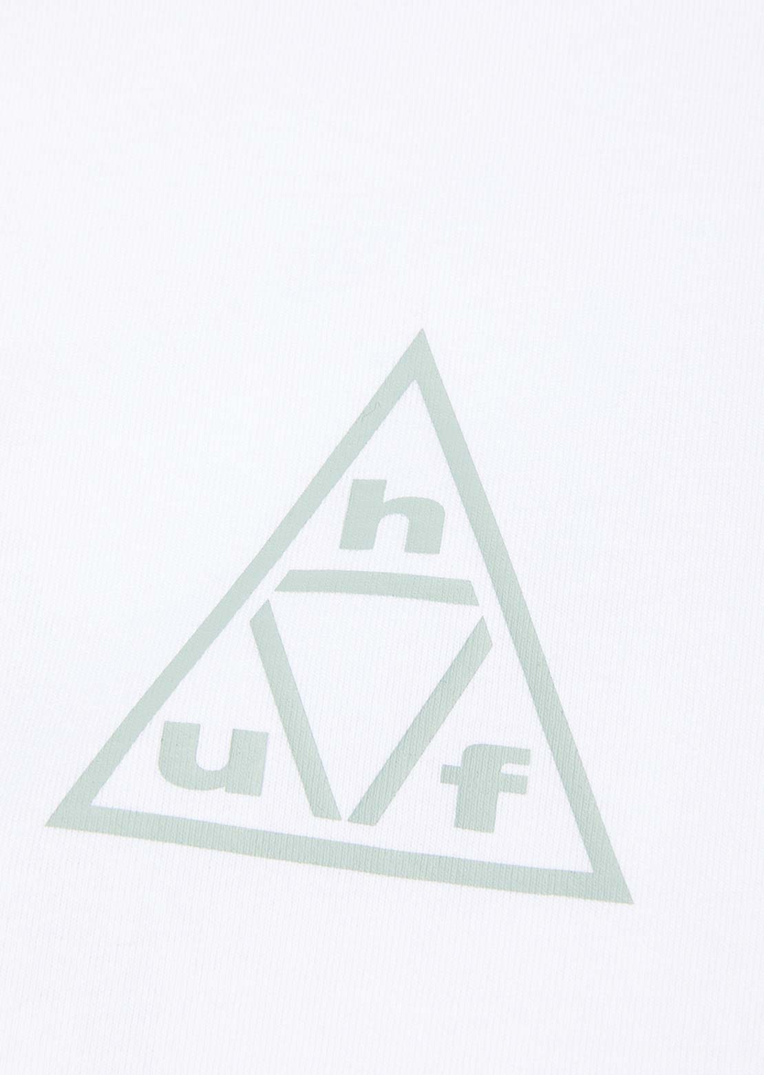 HUF Men's Triple Triangle T-Shirt White/Grey