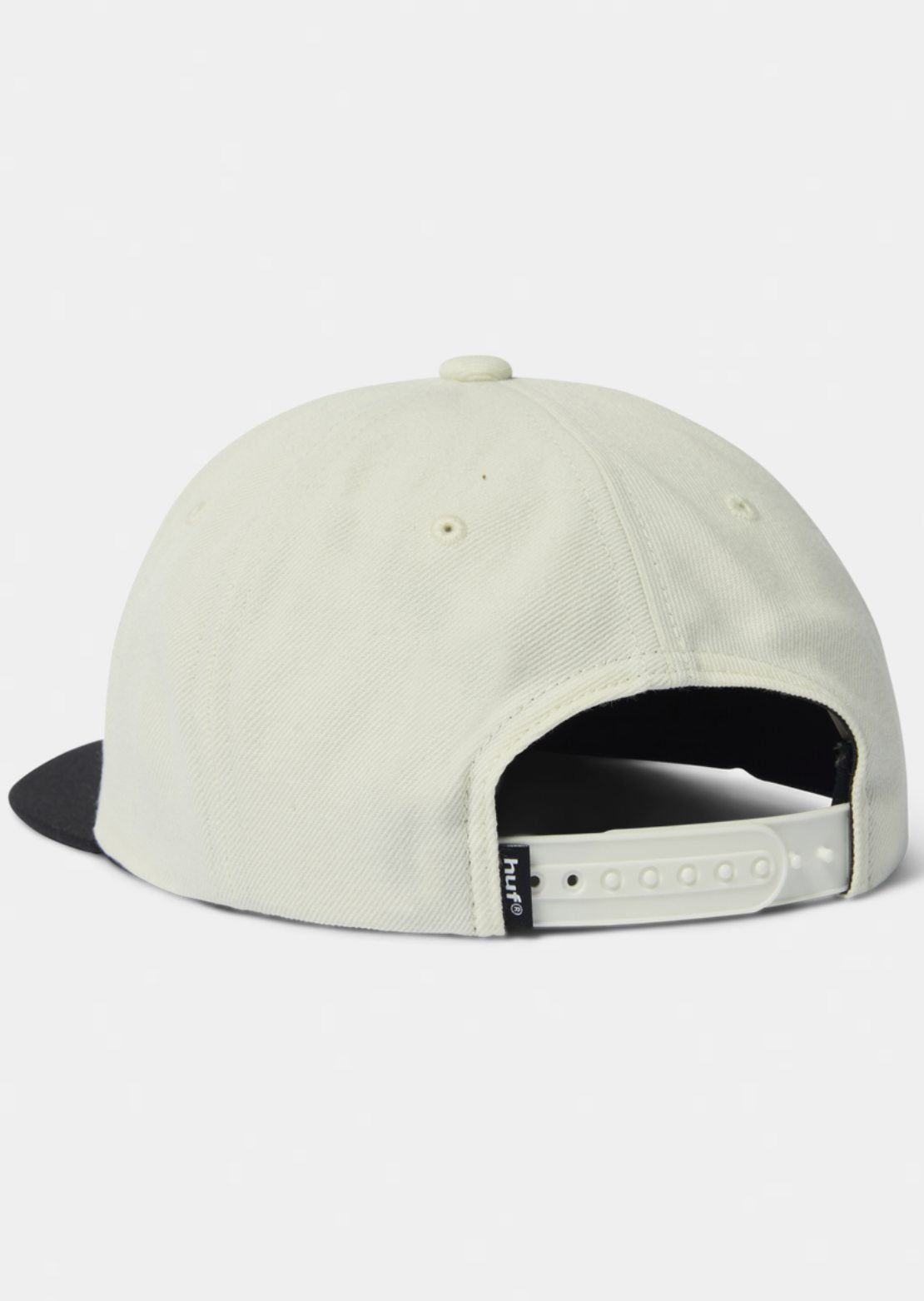 HUF Unisex Classic Arch Brushed Snapback Cap Bleach/Black