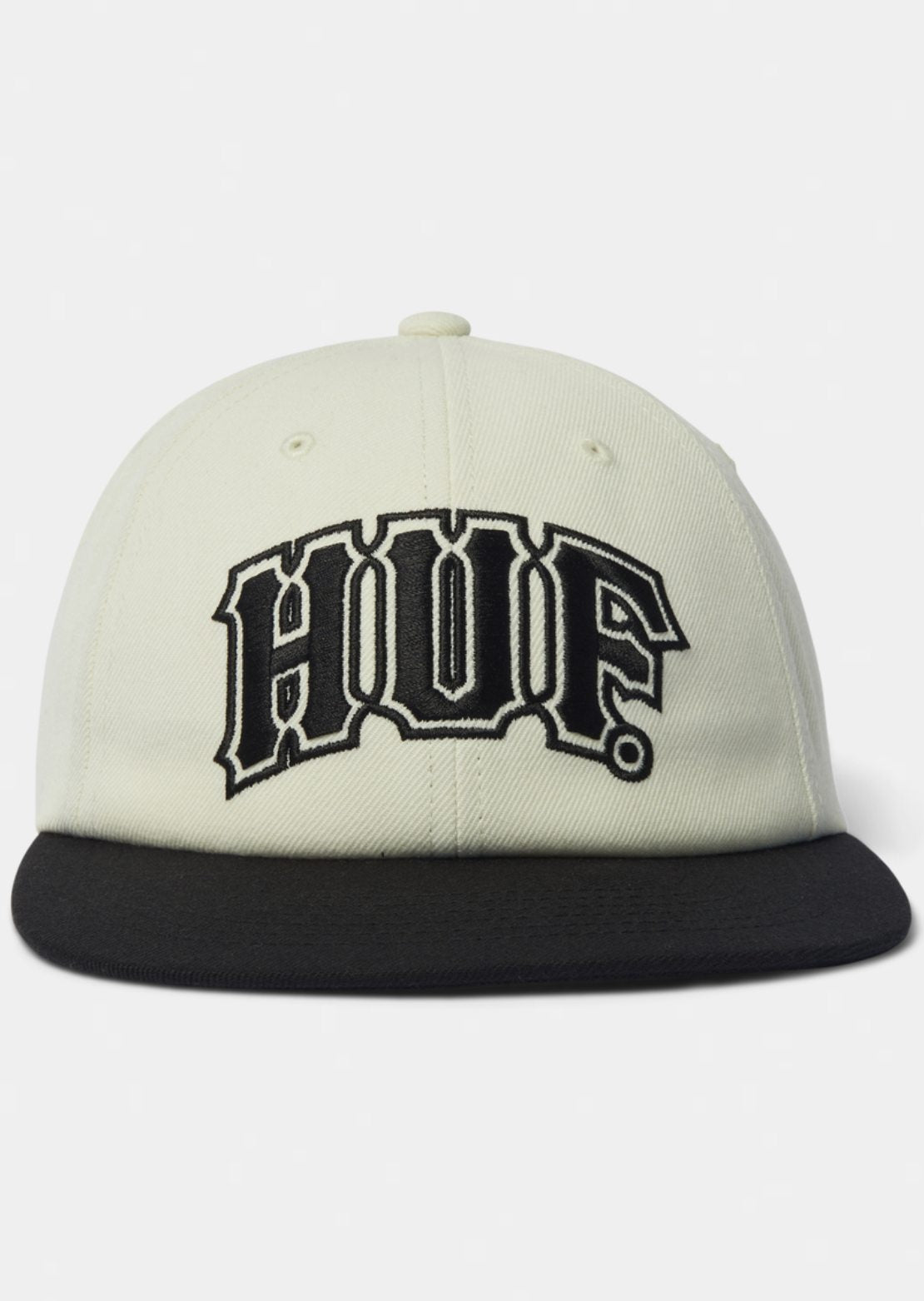 HUF Unisex Classic Arch Brushed Snapback Cap Bleach/Black