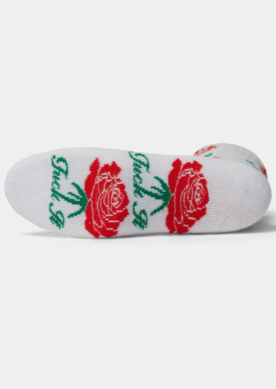 HUF Unisex Fuck It Rose Crew Socks White