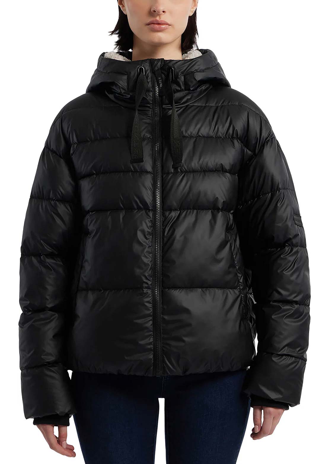 Hunter Women's Admiral Marshmallow Cropped Puffer Jacket