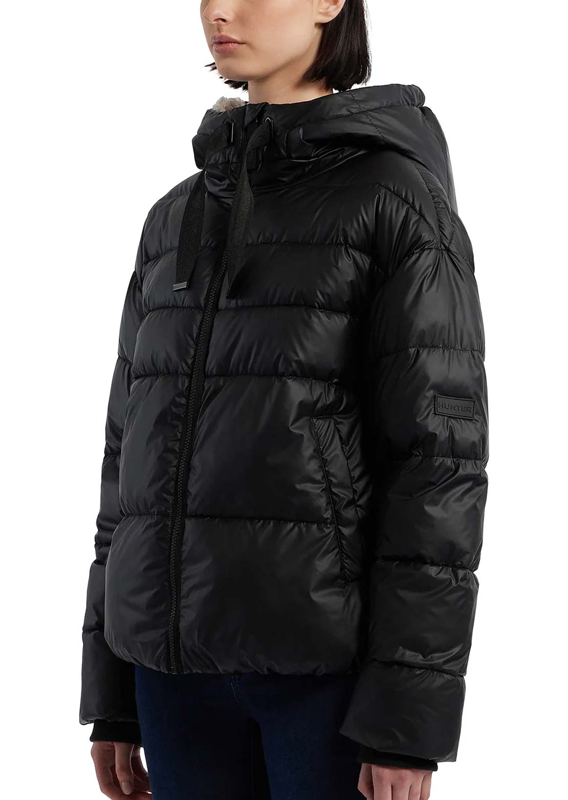 Hunter Women's Admiral Marshmallow Cropped Puffer Jacket