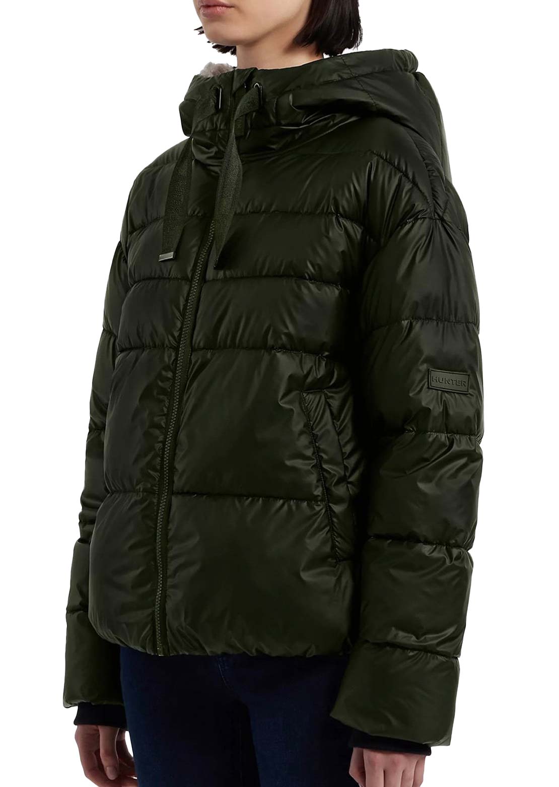 Hunter Women's Admiral Marshmallow Cropped Puffer Jacket