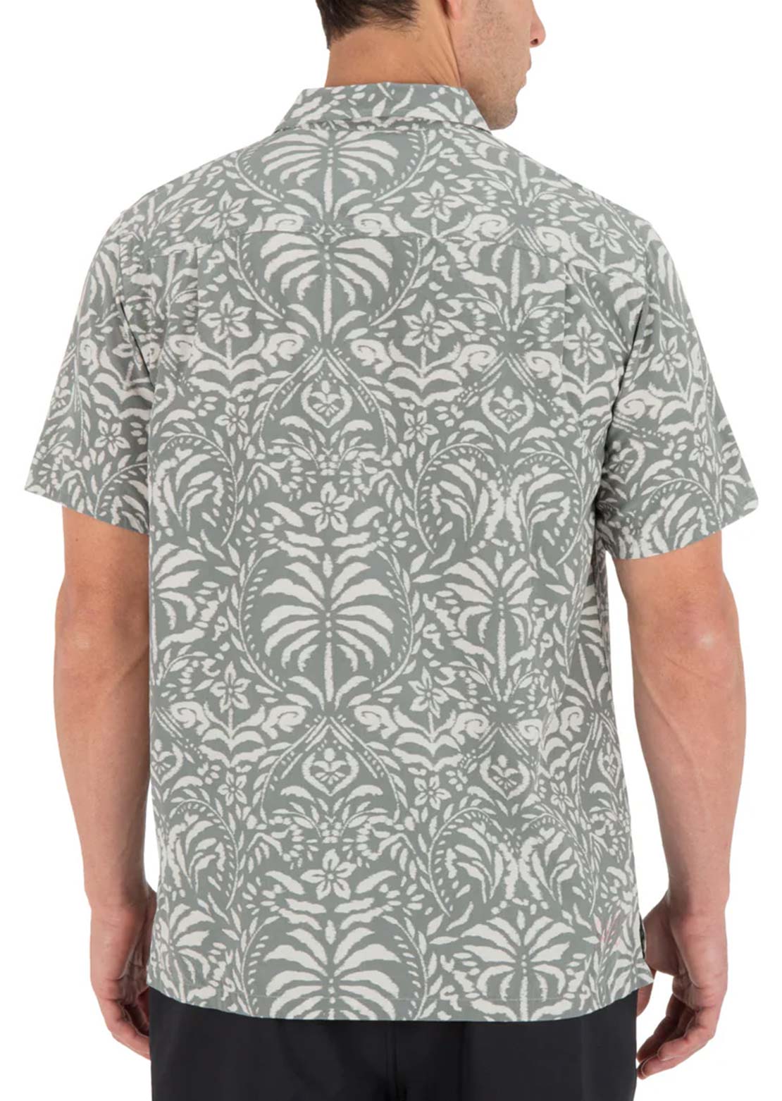 Hurley Men's Aero Button Up Shirt Great White Combo