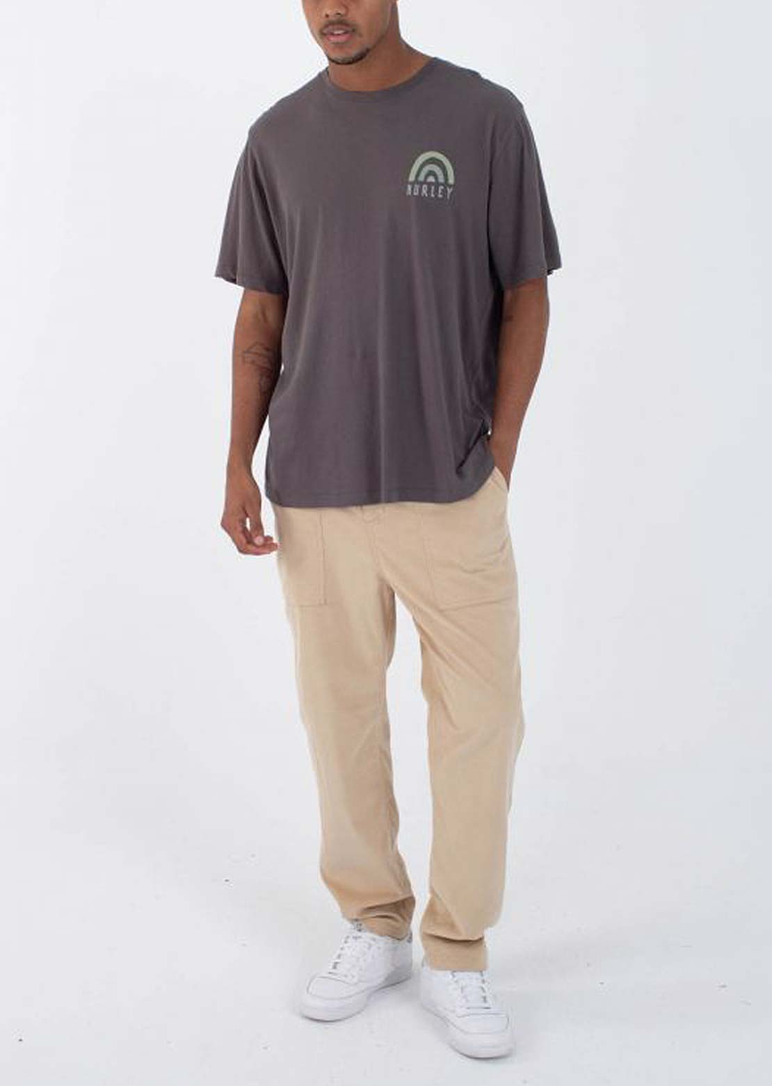 Hurley Men's Baja Straight Cord Pants Hazelnut