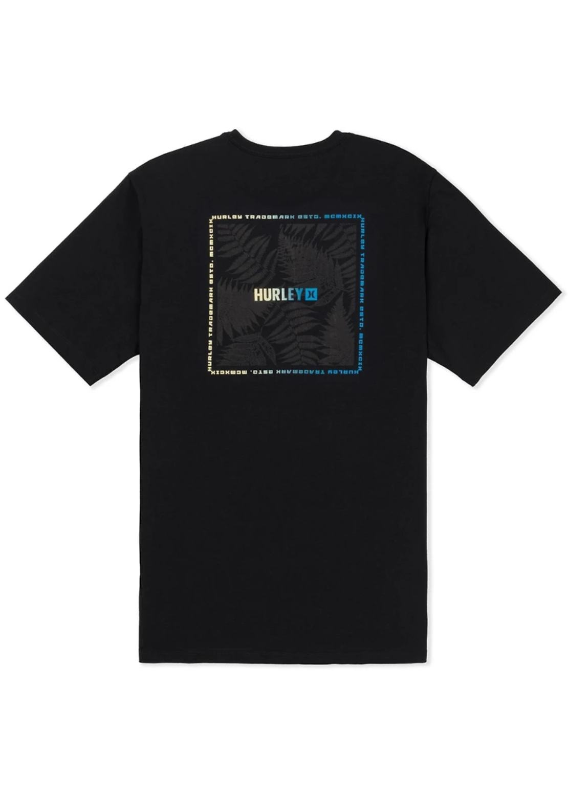 Hurley Men's Fern Gradient T-Shirt Black