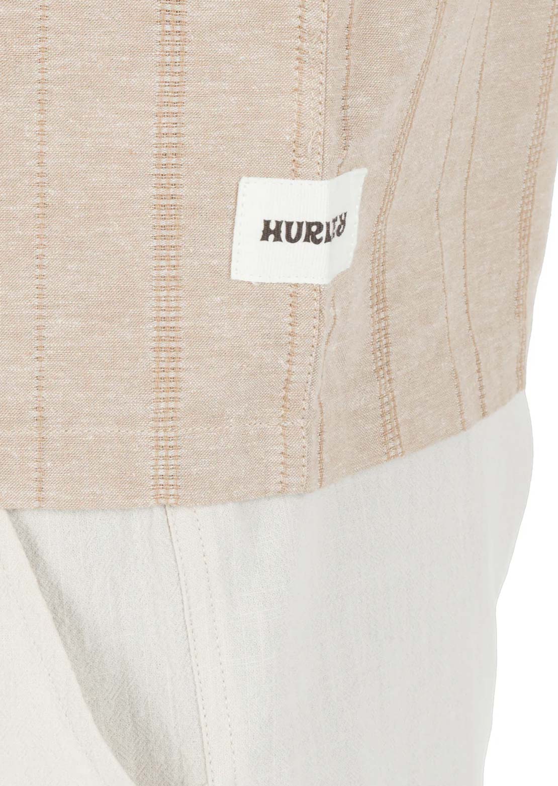 Hurley Men's Hemp Malibu Button Up Shirt Bristlecone