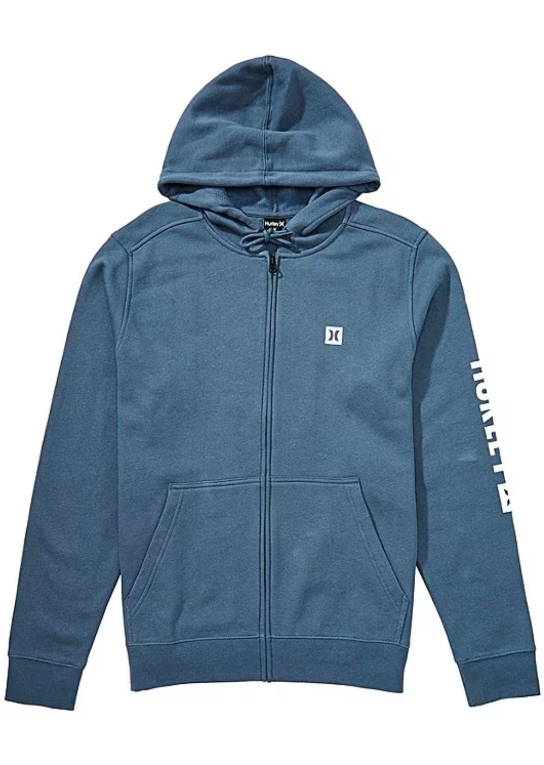 Hurley Men's Icon Box Zip Hood Grey Teal