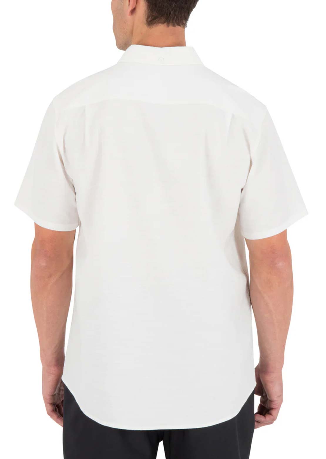 Hurley Men's Icon Stretch Button Up Shirt White