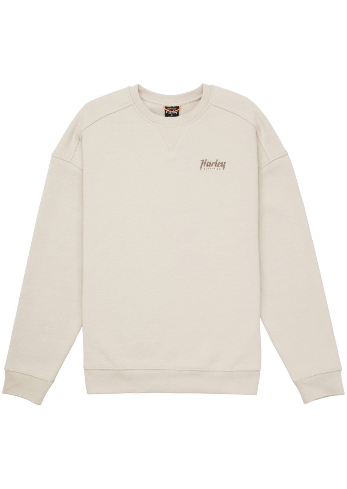 Hurley Men's Ironclad Heavyweight Crew Sweatshirt Bone