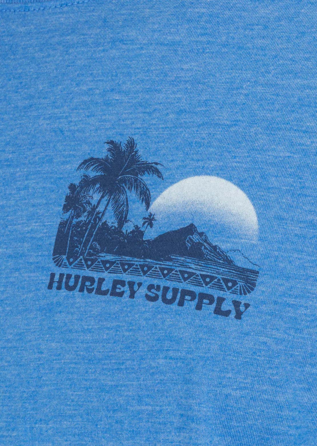 Hurley Men's Island Scape T-Shirt Seashore Heather
