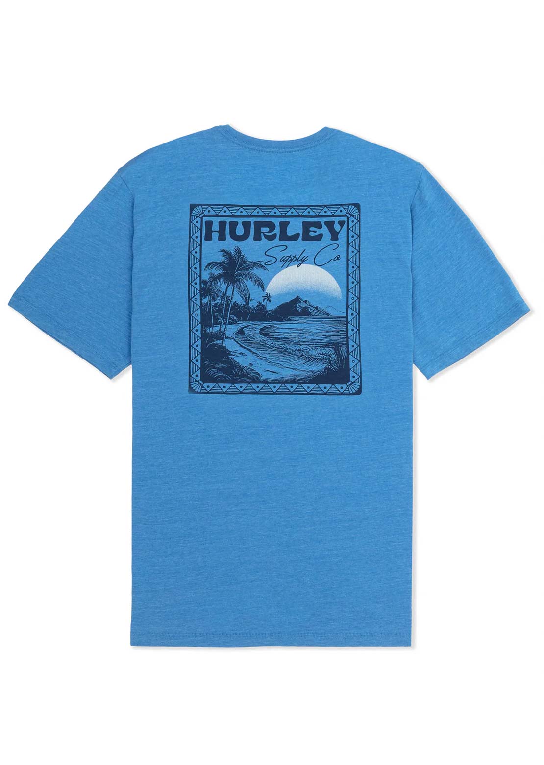 Hurley Men's Island Scape T-Shirt Seashore Heather