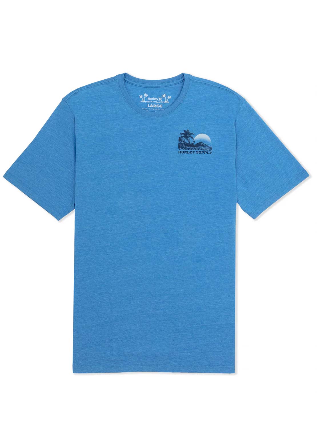 Hurley Men's Island Scape T-Shirt Seashore Heather