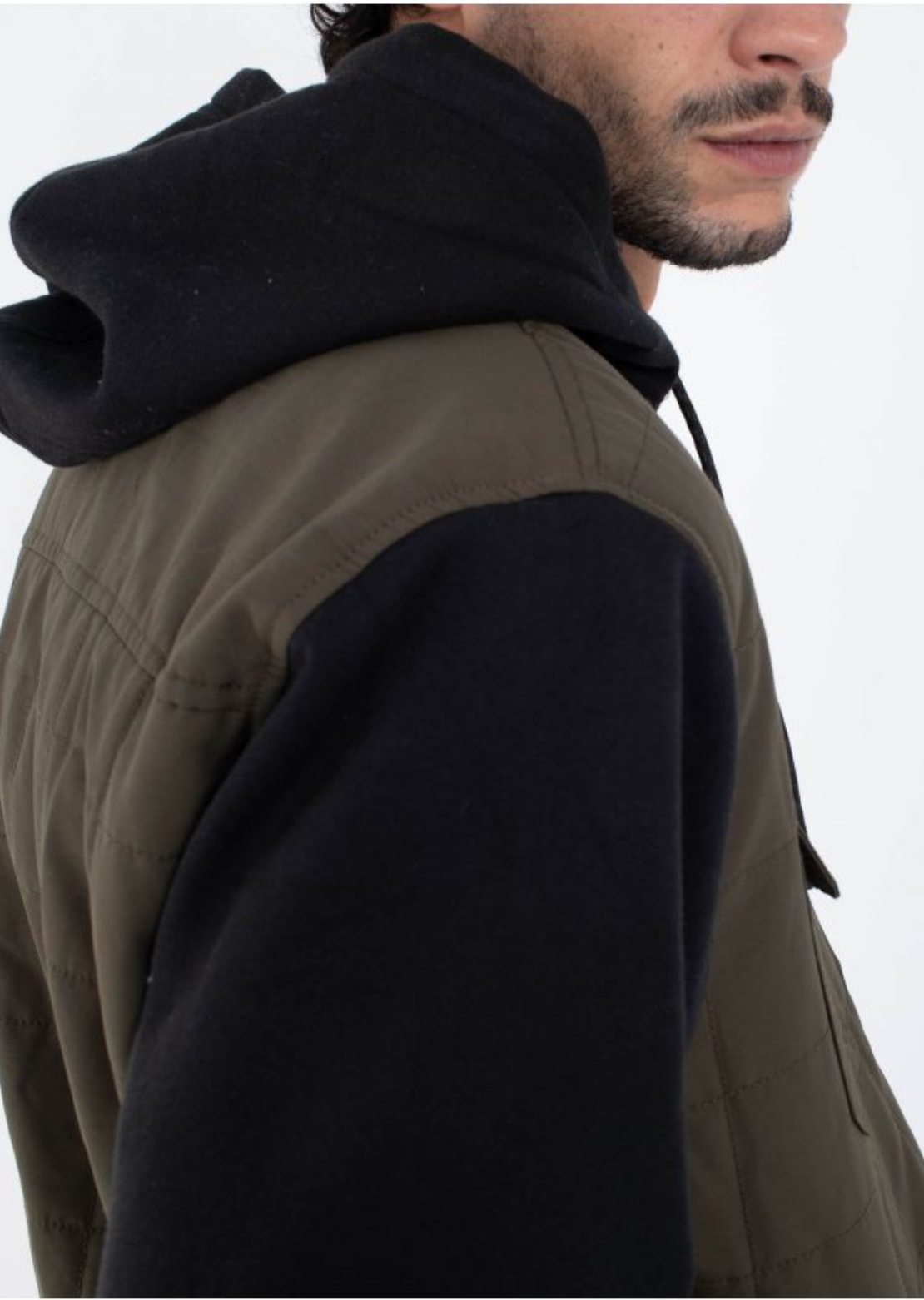 Hurley Men's Santa Cruz Quilted Hooded Jacket Cargo