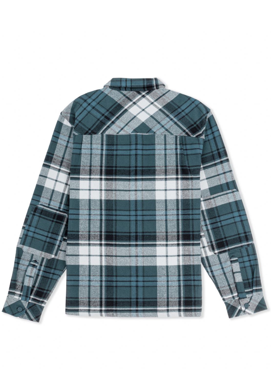Hurley Men's Santa Cruz Seaside Flannel Button Up Shirt Armored Navy