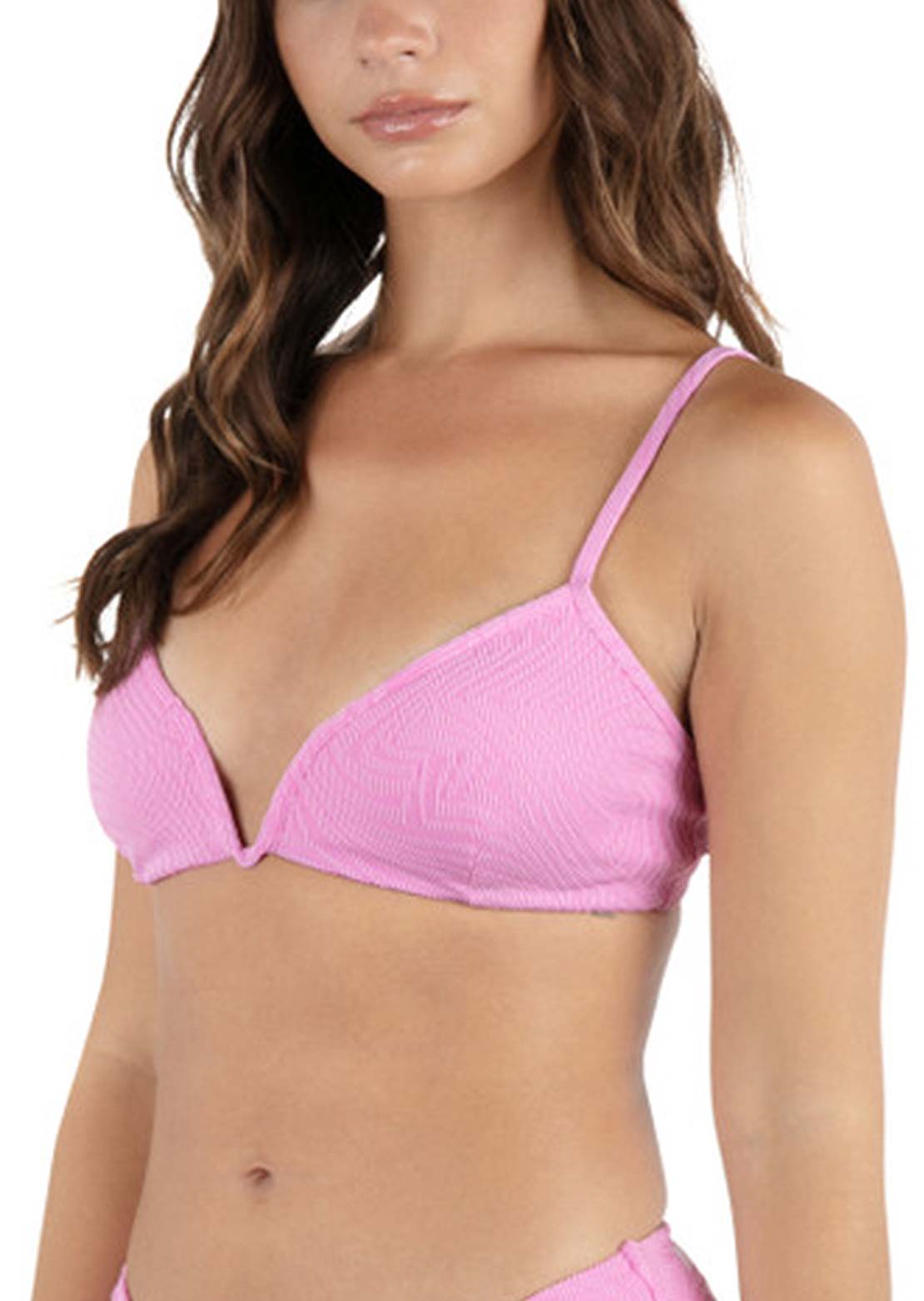 Hurley Women's New Wave Jacquard V Bralette Aster