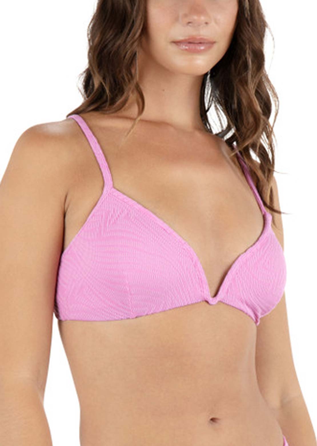 Hurley Women's New Wave Jacquard V Bralette Aster