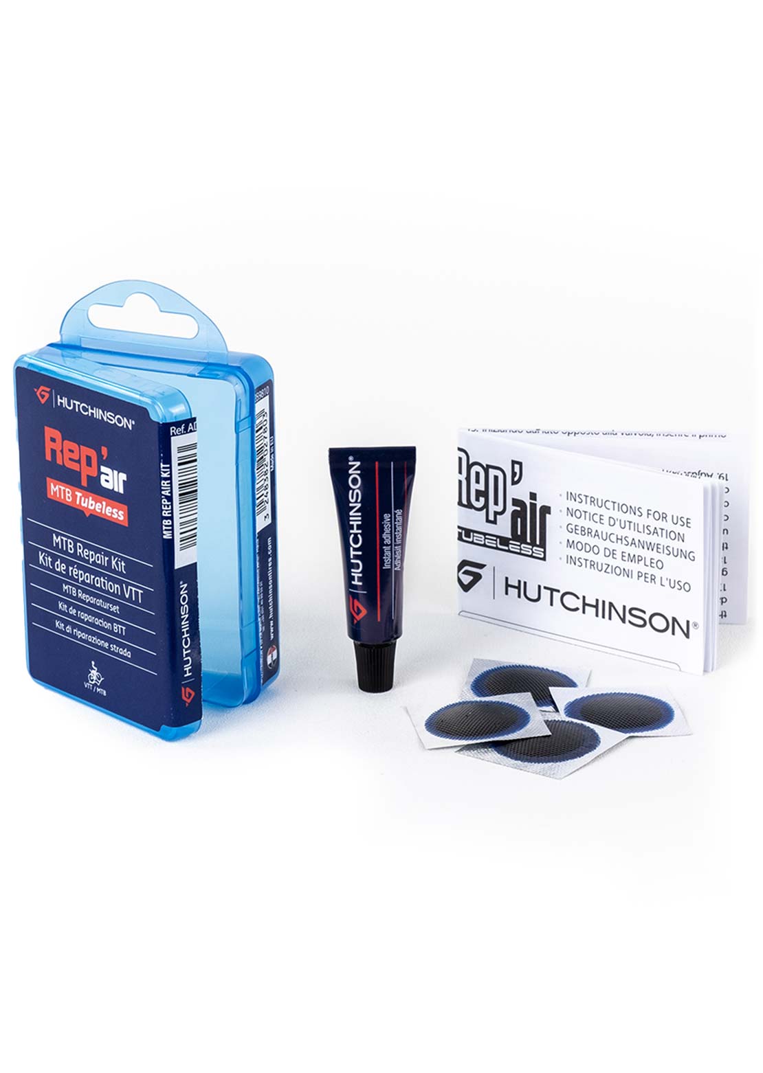 Hutchinson Tubeless Mountain Bike Tire Repair Kit with Patches