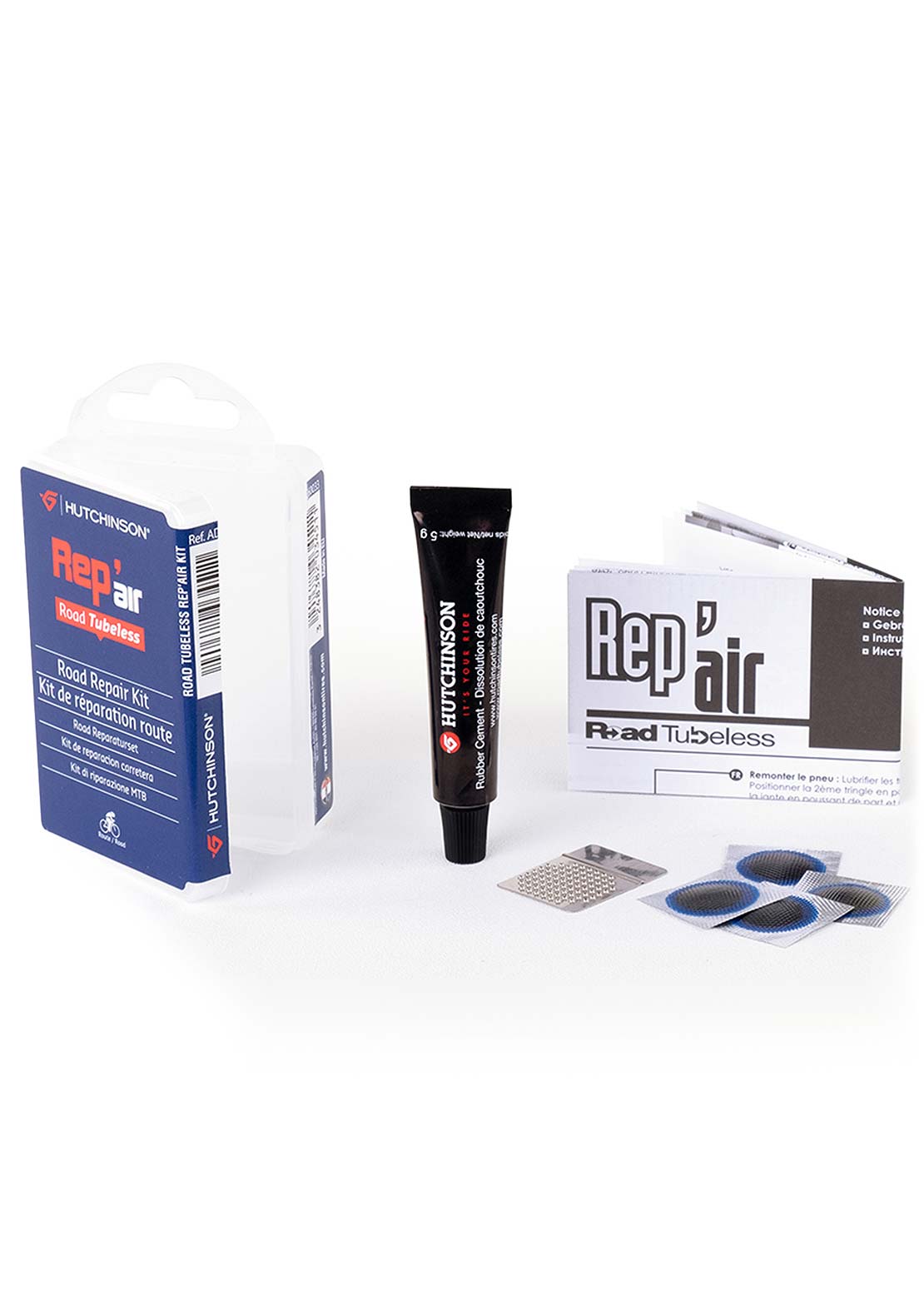 Hutchinson Tubeless Road Tire Repair Kit with Patches