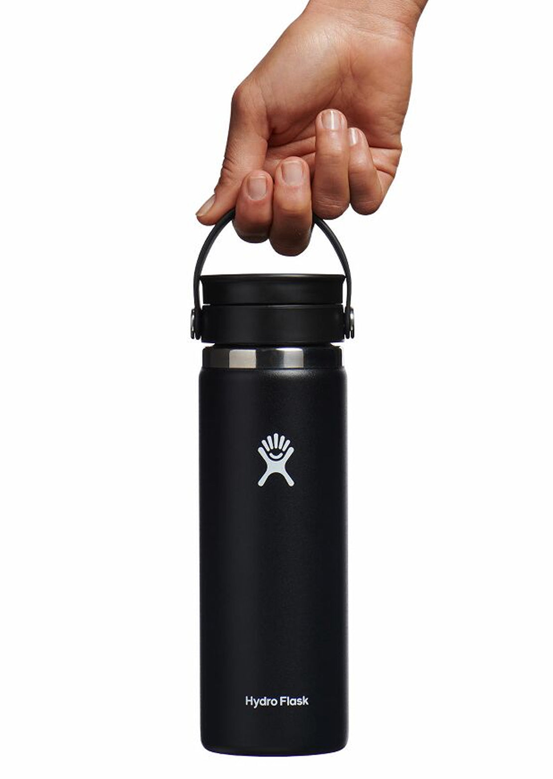 Hydro Flask 20oz Wide Mouth With Flex Sip Lid Coffee Tumbler Black