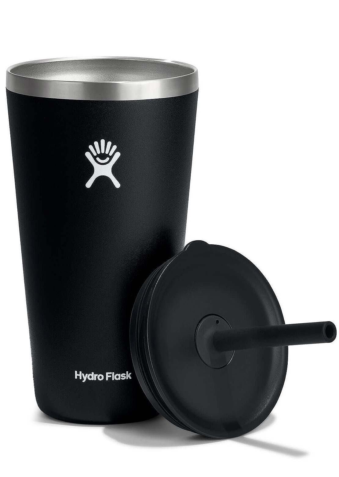 Hydro Flask 28 Oz All Around Tumbler With Straw Lid Black