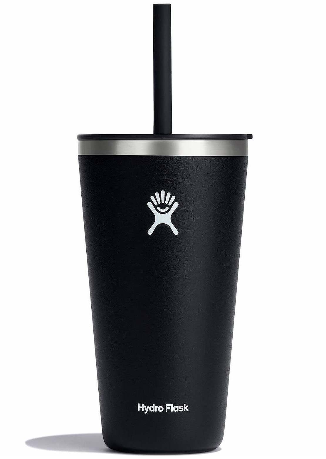 Hydro Flask 28 Oz All Around Tumbler With Straw Lid Black