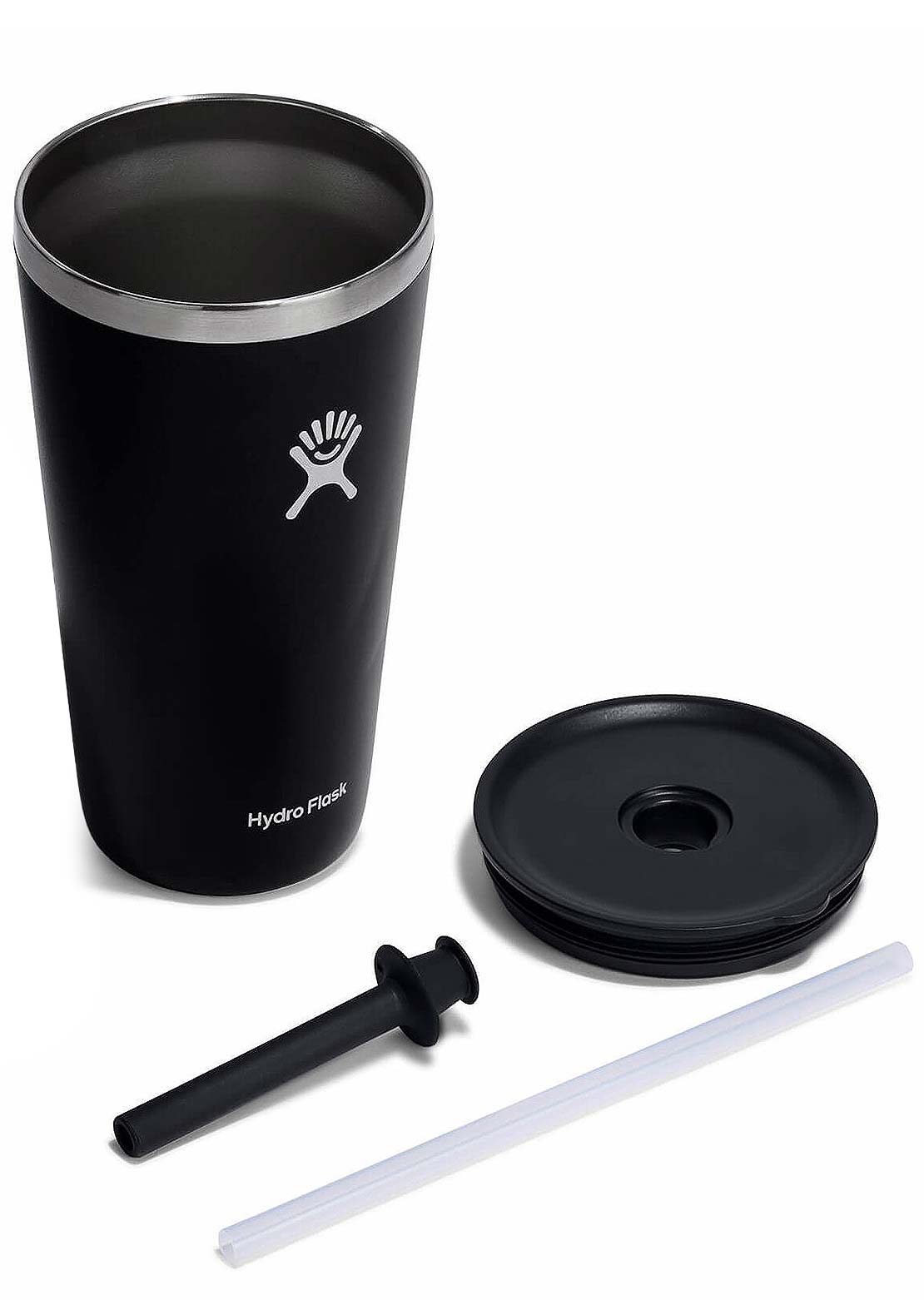 Hydro Flask 28 Oz All Around Tumbler With Straw Lid Black