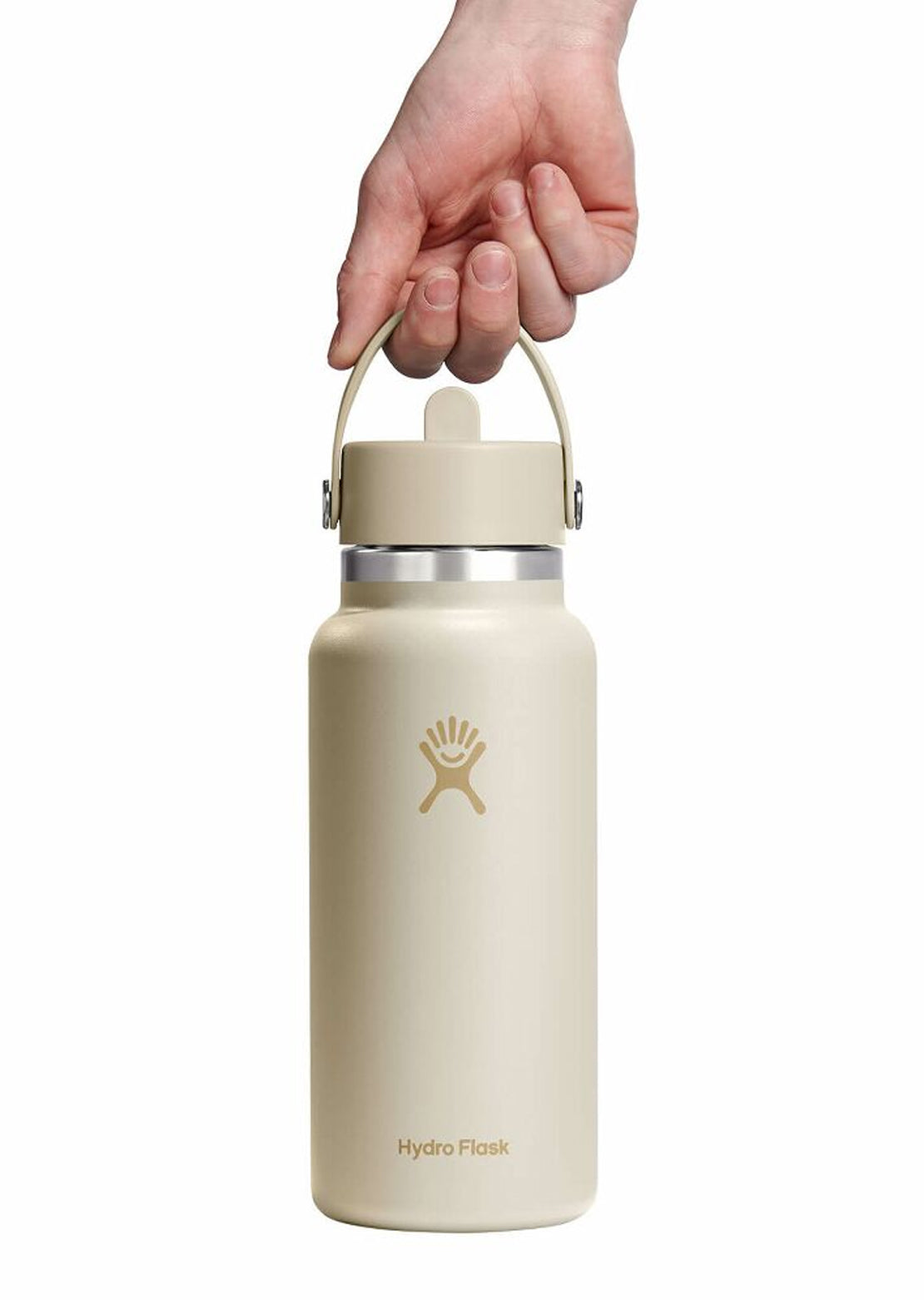 Hydro Flask Unisex 32 Oz Wide Mouth Bottle with Flex Straw Cap Coconut